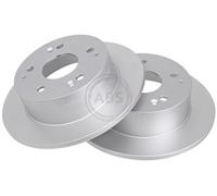 ABS 17381 Rear Brake Discs Pair 260mm Solid Fits Honda Accord 42510-S1A-E20