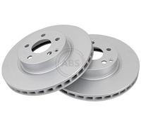 ABS 17403 Front Brake Discs Pair 312mm Vented Fits Mercedes Cls E-Class