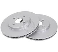 ABS 17420 Front Brake Discs Pair 300mm Vented Fits Ford Focus 2M5V1125AA