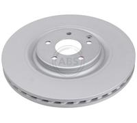 ABS 17421 Front Brake Discs Pair 345mm Vented Fits Mercedes C-Class Clk