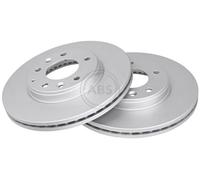 ABS 17428 Front Brake Discs Pair 283mm Vented Fits Mazda 6 G26Y3325XA