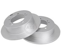 ABS 17432 Rear Brake Discs Pair 262mm Solid Fits Chrysler Mitsubishi Eclipse