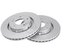 ABS 17433 Front Brake Discs Pair 294mm Vented Fits Citroën Mitsubishi Peugeot