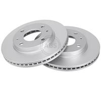 2x Brake disc Vented 17528 A.B.S. for HYUNDAI LANTRA Mk II LANTRA Mk II Estate