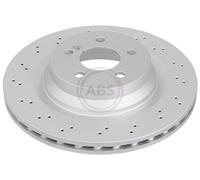 ABS 17563 Rear Brake Discs Pair 330mm Vented Fits Mercedes Cls E-Class