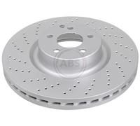 ABS 17566 Front Brake Discs Pair 360mm Vented Fits Mercedes S-Class 2204211912