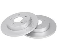 ABS 17583 Rear Brake Discs Pair 265mm Solid Fits Ford C-Max Focus 1223540