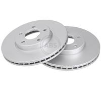 ABS 17586 Front Brake Discs Pair 278mm Vented Fits Ford Volvo C-Max C30 C70 S40