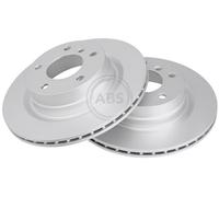 ABS 17603 Rear Brake Discs Pair 300mm Vented Fits Bmw 1 3 Series 34216764651