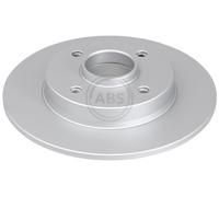 ABS 17631 Rear Brake Discs Pair 249mm Solid Fits Citroën Peugeot 307 Sw C4