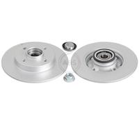 ABS 17631C Rear Brake Discs Pair 249mm Solid Fits Citroën Peugeot 307 Sw C4