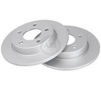 ABS 17638 Rear Brake Discs Pair 265mm Solid Fits Mazda 3 5 BP4Y-26-251B
