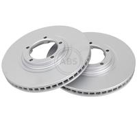 ABS 17648 Front Brake Discs Pair 274mm Vented Fits Hyundai H-1 Starex H100