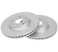 2x Brake disc Vented 17663 A.B.S. for HONDA CR-V Mk II