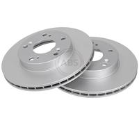 ABS 17690 Front Brake Discs Pair 262mm Vented Fits Acura Honda Civic Cr-Z Rsx