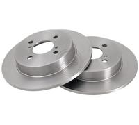 ABS 17705 Rear Brake Discs Pair 258mm Solid Fits Suzuki Ignis 55611-60J00