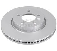 ABS 17719 Front Brake Discs Pair 317mm Vented Fits Land Rover Discovery Range