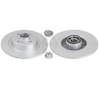 ABS 17728C Rear Brake Discs Pair 274mm Solid Fits Renault Grand Scénic