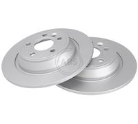 ABS 17742 Rear Brake Discs Pair 302mm Solid Fits Ford Land Rover Focus Galaxy