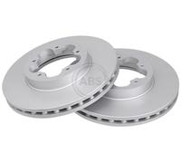 ABS 17743 Front Brake Discs Pair 280mm Vented Fits Ford Transit Tourneo 1371394
