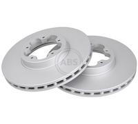 ABS 17745 Front Brake Discs Pair 300mm Vented Fits Ford Transit Tourneo 1371393