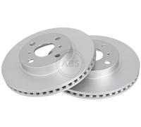 ABS 17748 Front Brake Discs Pair 255mm Vented Fits Toyota Aqua Prius C Yaris