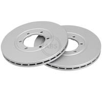 ABS 17751 Front Brake Discs Pair 261mm Vented Fits Kia Bongo K2500 K2700 K2900