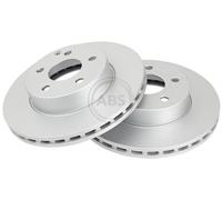 ABS 17754 Front Brake Discs Pair 288mm Vented Fits Mercedes C-Class 0004211912