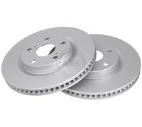 ABS All Brake Systems Brake Disc 17807 for Toyota/Lexus Front Set of 2