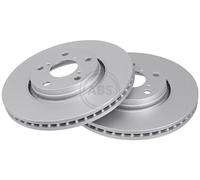 ABS 17829 Front Brake Discs Pair 295mm Vented Fits Toyota Auris Avensis Corolla