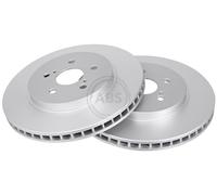 ABS All Brake Systems Brake Disc 17841 Vented Front Set for Lexus RX 2x