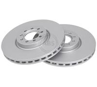 ABS 17850 Front Brake Discs Pair 290mm Vented Fits Iveco Daily 2996121
