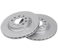ABS 17855 Rear Brake Discs Pair 292mm Vented Fits Alfa Romeo 159 Brera Spider