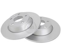 ABS 17860 Rear Brake Discs Pair 286mm Solid Fits Audi Tt 8J0615601