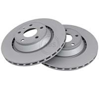 ABS 17861 Rear Brake Discs Pair 310mm Vented Fits Audi Tt 8J0615601A
