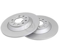 ABS 17863 Rear Brake Discs Pair 302mm Solid Fits Audi A6 4F0615601G