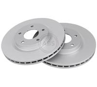 ABS All Brake Systems Front Brake Disc 17881 Vented Set 2 pcs for Mitsubishi/Jeep/Peugeot