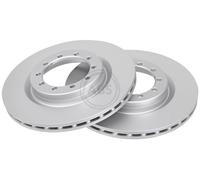 ABS 17883 Front Brake Discs Pair 290mm Vented Fits Renault Trucks Mascott Master