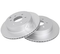 ABS 17886 Rear Brake Discs Pair 308mm Vented Fits Mercedes Nissan Navara Np300