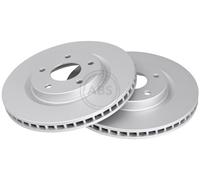 ABS All Brake Systems Brake Disc 17889 - Front Set 2 pcs - for Nissan Pulsar/Juke/Qashqai/X-Trail
