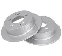ABS 17891 Rear Brake Discs Pair 299mm Solid Fits Ssangyong Actyon Sports Kyron W