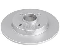 ABS 17893 Rear Brake Discs Pair 249mm Solid Fits Citroën Ds Peugeot 2008 207 Cc