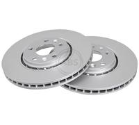 ABS 17978 Front Brake Discs Pair 320mm Vented Fits Alpine Renault 5 A290 Clio