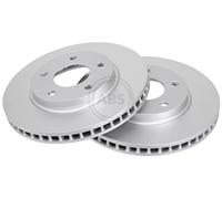 ABS 17987 Front Brake Discs Pair 276mm Vented Fits Dodge Mitsubishi Caliber