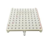 ABS 18.5X18.5cm Square Shower 10mm Intubation Type Interface Head 10 * Hole Top Spray Head Accessories