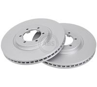 ABS 18000 Front Brake Discs Pair 303mm Vented Fits Hyundai Terracan 51712-H1030