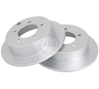 ABS 18005 Rear Brake Discs Pair 262mm Solid Fits Mitsubishi Lancer 4615A119