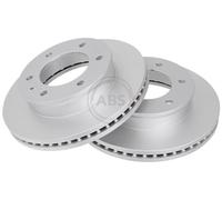 ABS All Brake Systems Brake Disc 18017 - Vented Front Set of 2 for Ford Mazda Ranger BT50 (02-13)