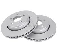 ABS 18018 Front Brake Discs Pair 301mm Vented Fits Dodge Jeep Cherokee Compass