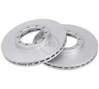 ABS 18038 Front Brake Discs Pair 276mm Vented Fits Renault Trucks B Messenger